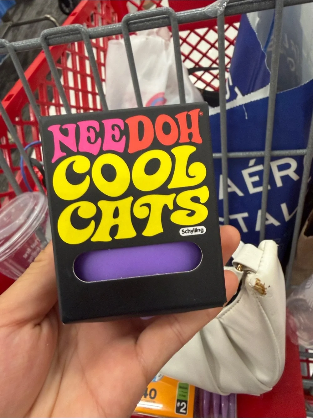 Needoh Cool Cats Purple Stress Toy